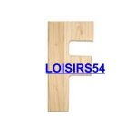 Lettre bois 1,85 cm F lot de 5 pieces